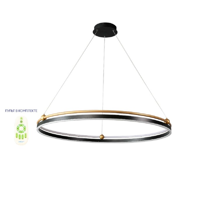 Подвесная люстра Crystal Lux FERNANDO SP88W LED D1000 BLACK/GOLD