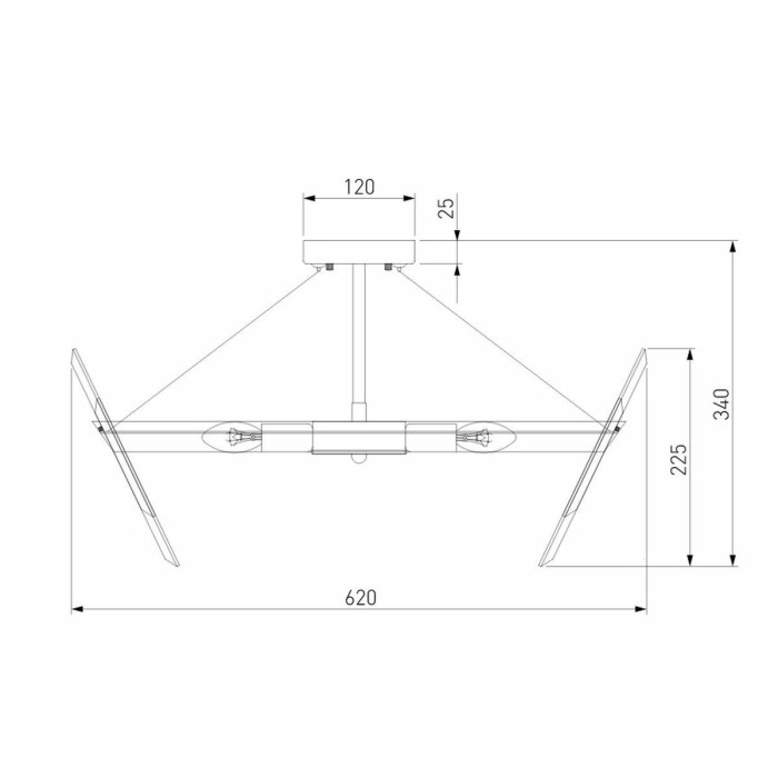 Потолочная люстра Eurosvet Steccato 10111/8 золотая бронза/прозрачный хрусталь Strotskis Smart