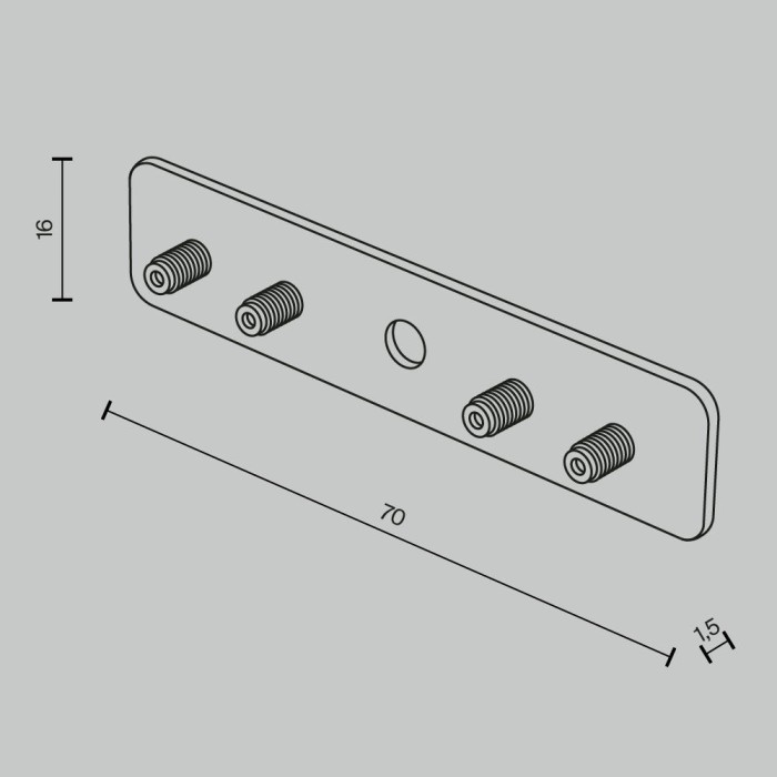 Коннектор прямой Maytoni Technical Accessories for tracks Basity TRA172C-R-11B