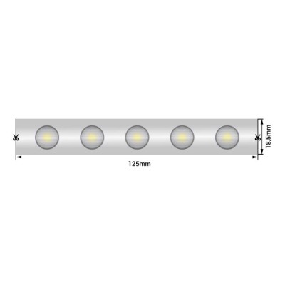Светодиодная влагозащищенная лента SWG 18W/m 48LED/m 2835SMD теплый белый 5M SWG-248-24-WW20/45-67 008217