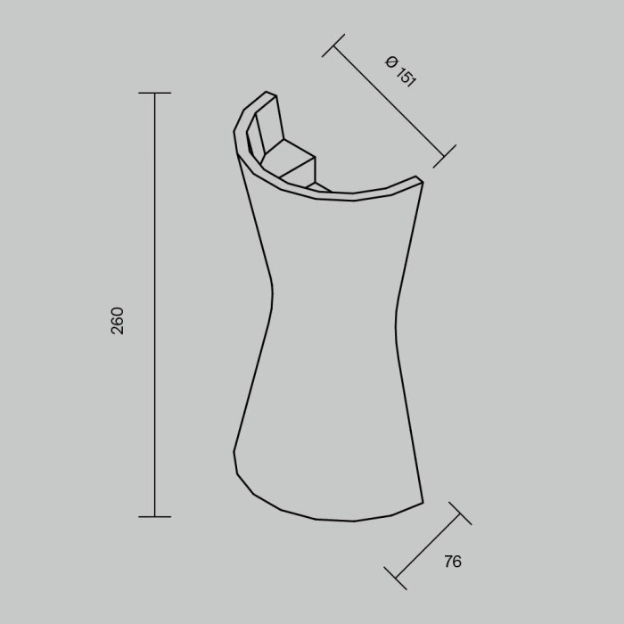 Бра Maytoni Technical C123WL-GU10-02-W