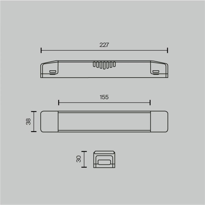 Блок питания Maytoni Technical Power Supply Magnetic TRA160DR-150W-S