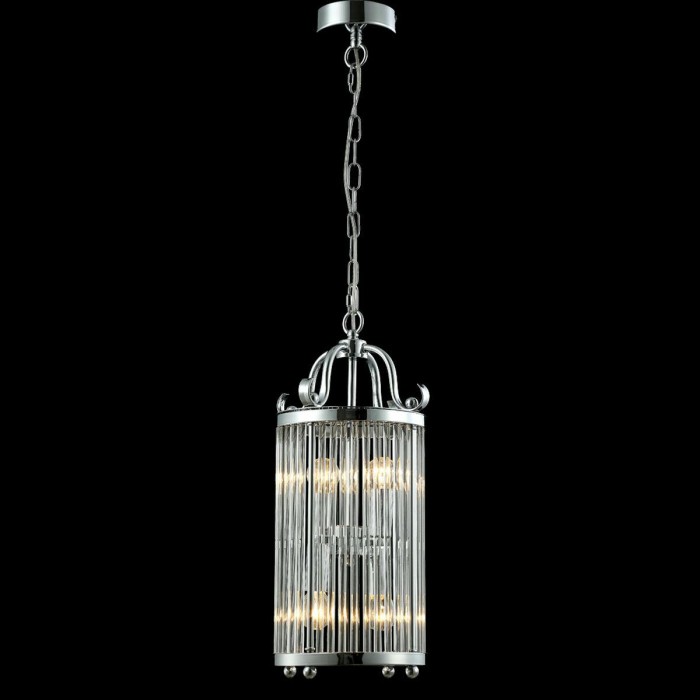 Подвесная люстра Crystal Lux Tadeo SP4 D200 Chrome/Transparente