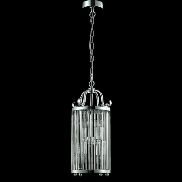 Подвесная люстра Crystal Lux Tadeo SP4 D200 Chrome/Transparente