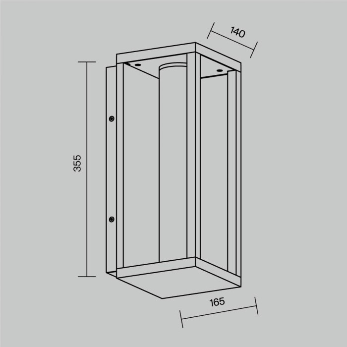 Уличный настенный светодиодный светильник Maytoni Outdoor Expo O480WL-L12B3K