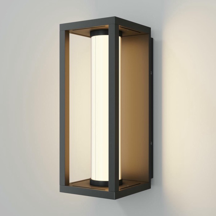 Уличный настенный светодиодный светильник Maytoni Outdoor Expo O480WL-L12B3K