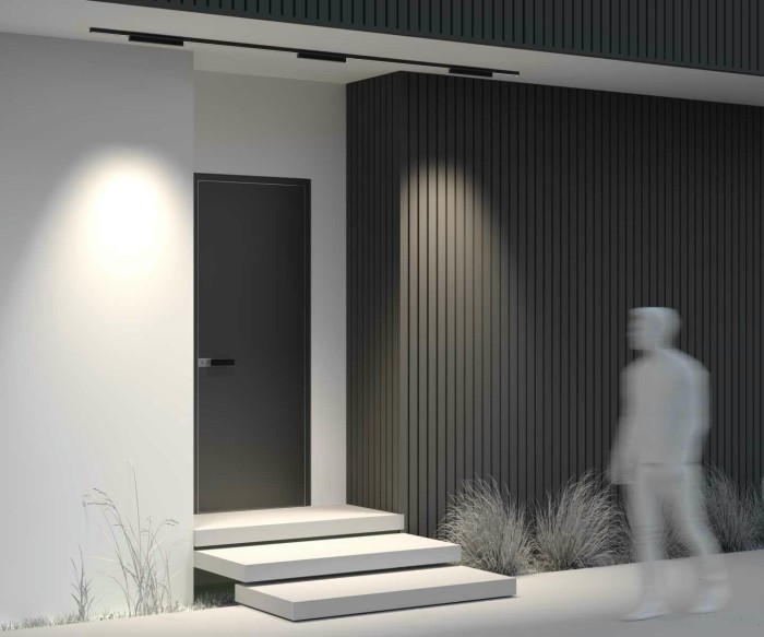 Уличный трековый светильник Maytoni Outdoor O-TR02-2-S-18WB4K