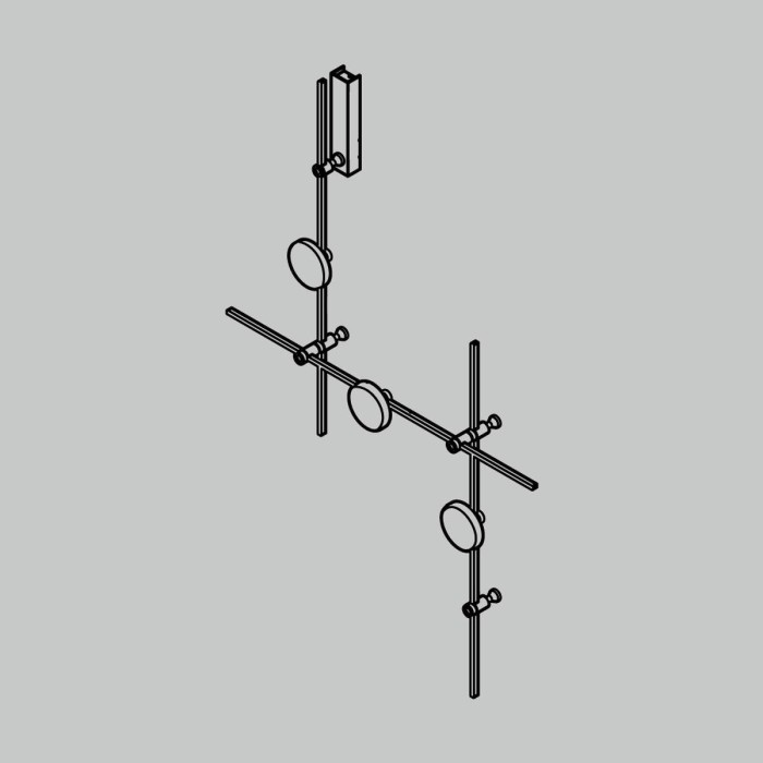 Основание настенное Wall для трековых светильников Maytoni Technical Flarity TFC-Flar-W01-BS