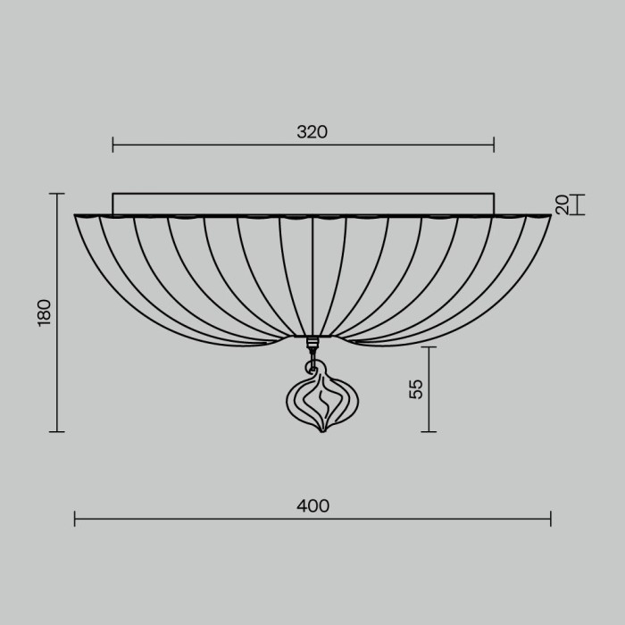 Потолочный светильник Maytoni Sienna C216-CL-03-N