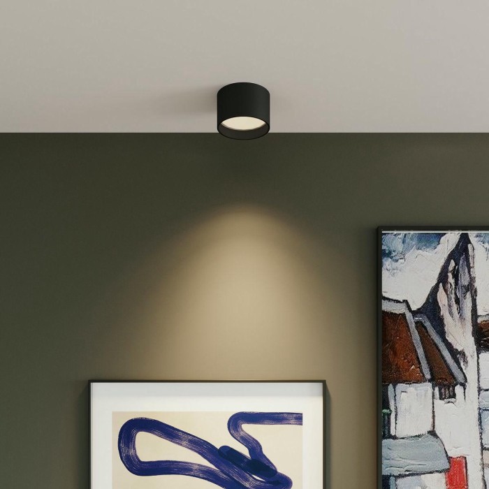 Потолочный светодиодный светильник Elektrostandard Banti 13W 3000K черный 25123/LED a063929