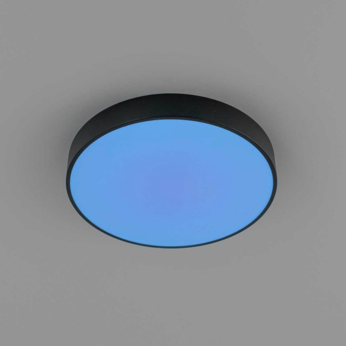 Потолочный светодиодный светильник с пультом ДУ Citilux Купер RGB Черный CL72470G1