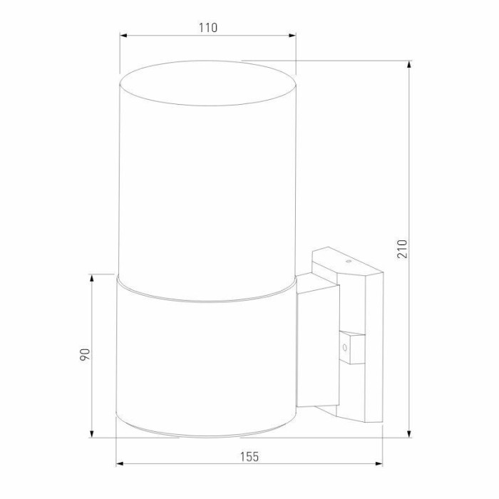 Уличный настенный светильник Elektrostandard Roil 35125/U a055630