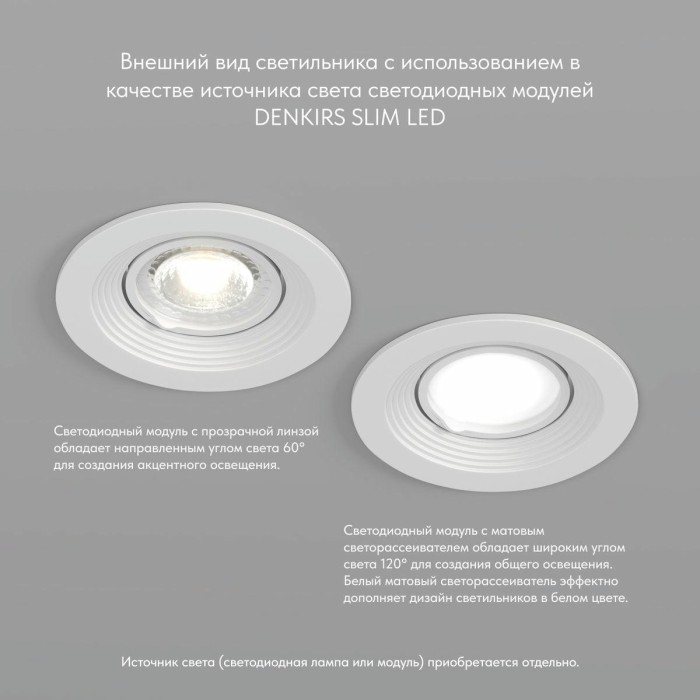 Встраиваемый светильник Denkirs Tisted DK3029-WH