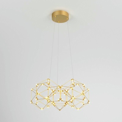 Подвесной светодиодный светильник Eurosvet Uma 90169/5 медь