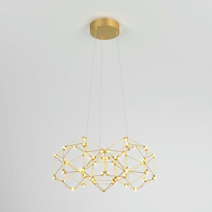 Подвесной светодиодный светильник Eurosvet Uma 90169/5 медь