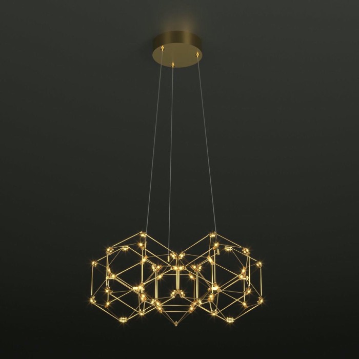 Подвесной светодиодный светильник Eurosvet Uma 90169/5 медь