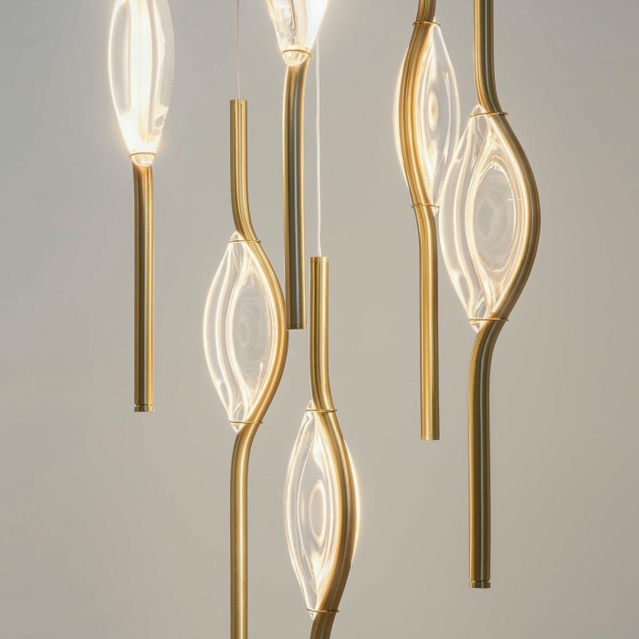 Подвесная светодиодная люстра Maytoni Foresight MOD347PL-L48BS3K