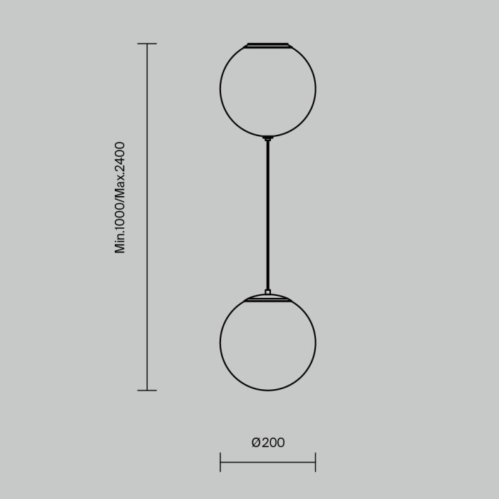 Подвесной светильник Maytoni MOD427PL-L20B3K