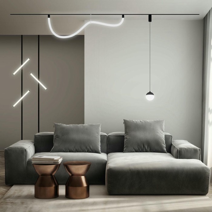 Трековый светодиодный светильник Denkirs Smart Moon DK8056-BK