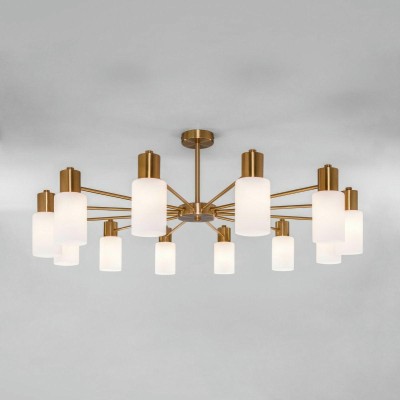 Потолочная люстра Eurosvet Vegga 70160/12 латунь Smart