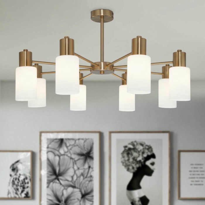 Потолочная люстра Eurosvet Vegga 70160/12 латунь Smart