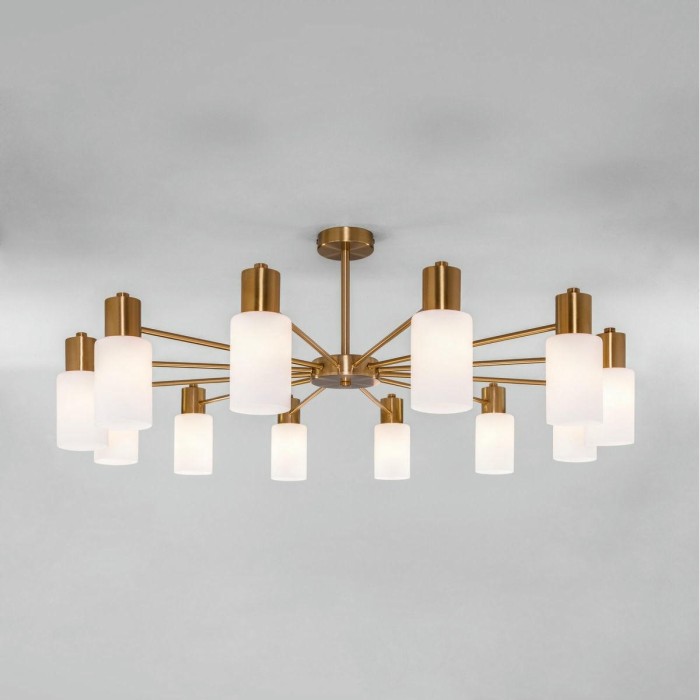 Потолочная люстра Eurosvet Vegga 70160/12 латунь Smart