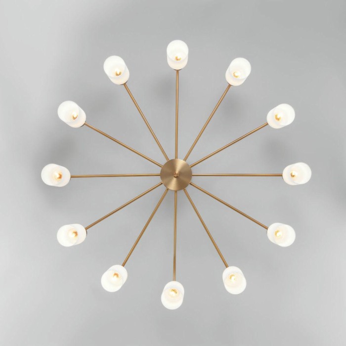 Потолочная люстра Eurosvet Vegga 70160/12 латунь Smart