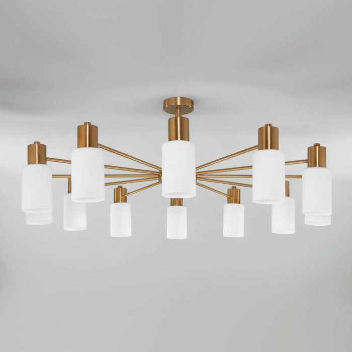 Потолочная люстра Eurosvet Vegga 70160/12 латунь Smart