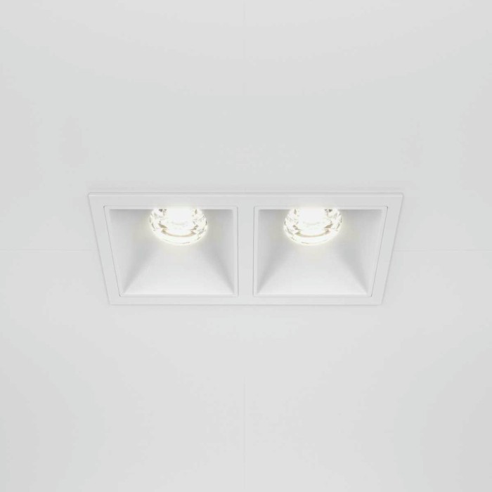 Встраиваемый светильник Maytoni Technical DL043-02-10W4K-D-SQ-W