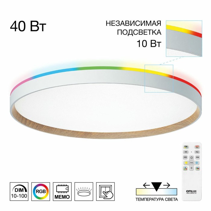 Потолочный светодиодный светильник Citilux Etalon CL750500R