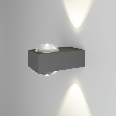 Уличный настенный светильник со светодиодами Elektrostandard Lenses a070452