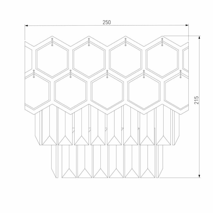 Настенный светильник Eurosvet Ariana 10124/2 хром/прозрачный хрусталь Strotskis