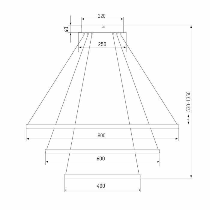 Подвесной светодиодный светильник Eurosvet Collars 90264/3 белый