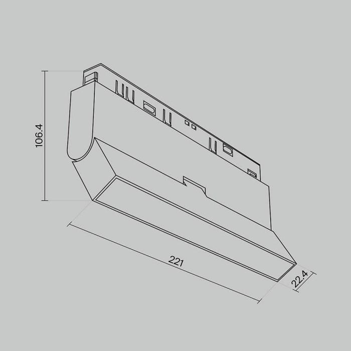 Трековый светодиодный светильник Maytoni Technical Exility Basis Rot TR036-4-12WTW-DD-W