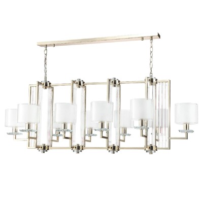 Подвесная люстра Crystal Lux Nicolas SP10 L1300 Gold/White