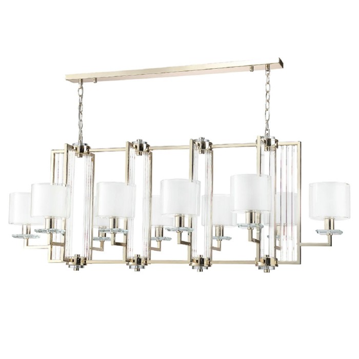 Подвесная люстра Crystal Lux Nicolas SP10 L1300 Gold/White