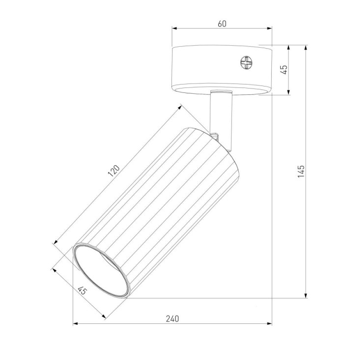 Светодиодный спот Eurosvet Arris 20098/1 Led черный