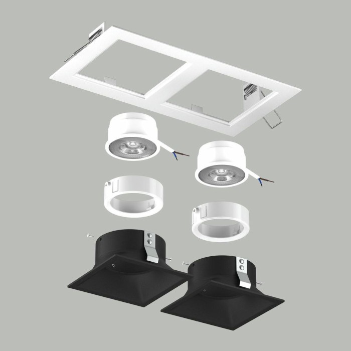 Комплект со светильником Lightstar Domino Quadro (214526+214507+214507+214006+214006) D5260707WMOD