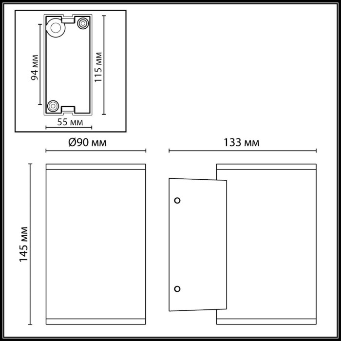 Уличный настенный светодиодный светильник Odeon Light Nature Long 7142/12WL