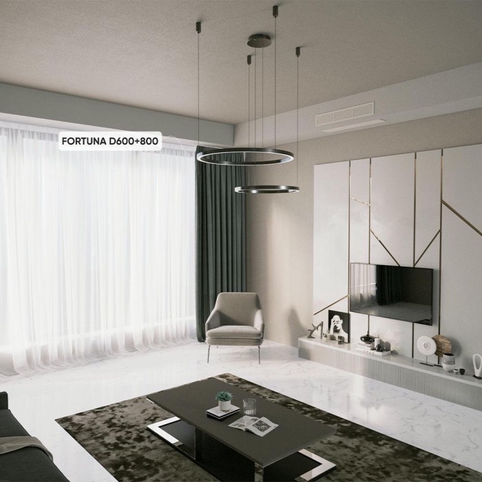 Подвесной светодиодный светильник Crystal Lux Fortuna SP123W Led Black