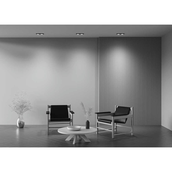 Встраиваемый светильник Maytoni Technical Hoop DL086-02-GX53-SQ-B