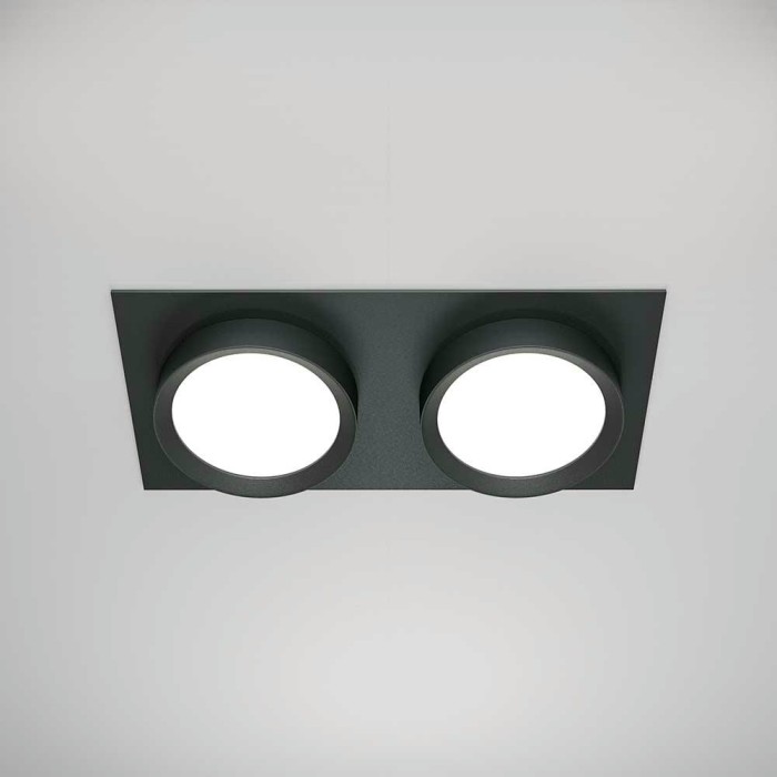 Встраиваемый светильник Maytoni Technical Hoop DL086-02-GX53-SQ-B