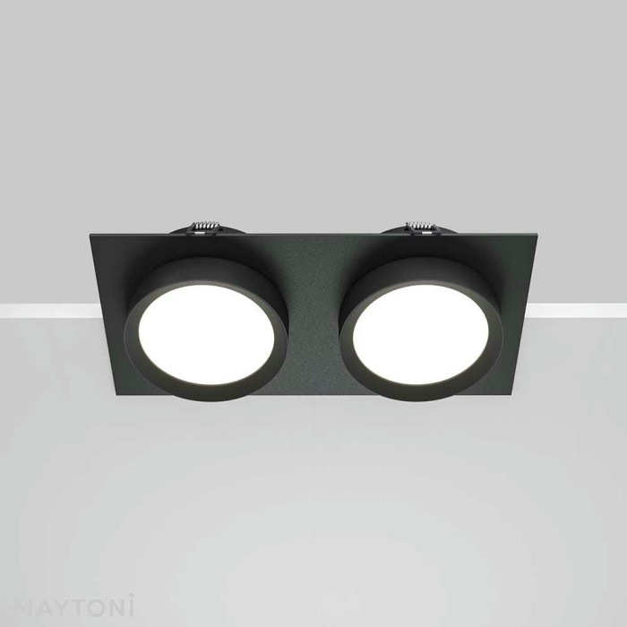 Встраиваемый светильник Maytoni Technical Hoop DL086-02-GX53-SQ-B