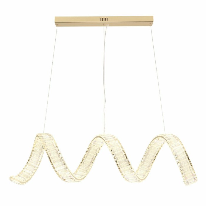 Подвесной светодиодный светильник Crystal Lux Musika SP100W Led L1200 Gold