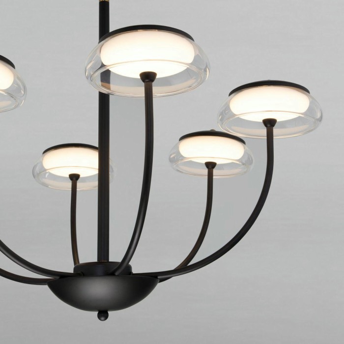 Подвесная светодиодная люстра Eurosvet Fungo 50388 LED черный