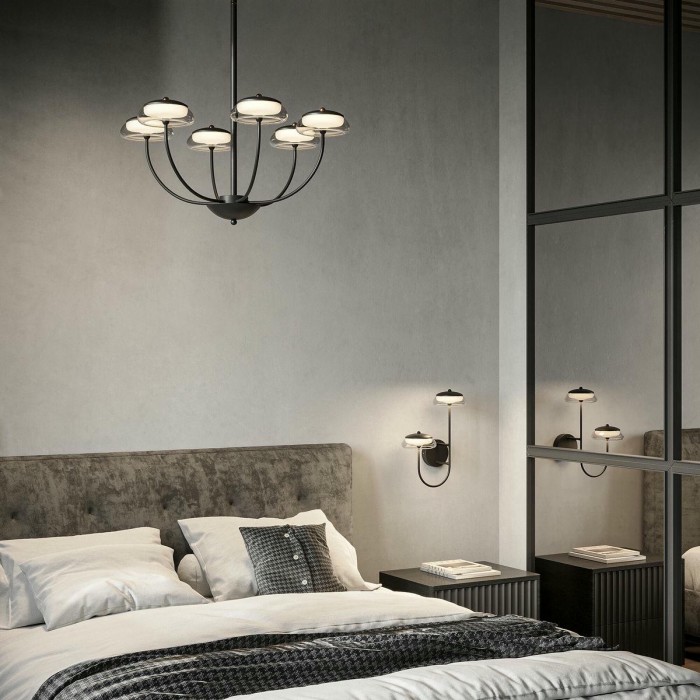 Подвесная светодиодная люстра Eurosvet Fungo 50388 LED черный