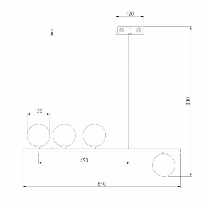 Подвесная люстра Eurosvet Fredo 70136/4 белый
