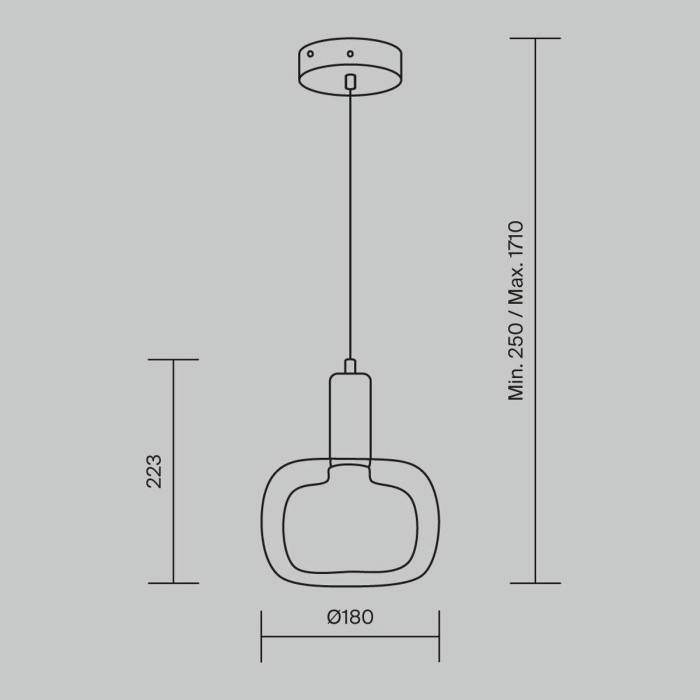 Подвесной светильник Maytoni Vision MOD411PL-01G