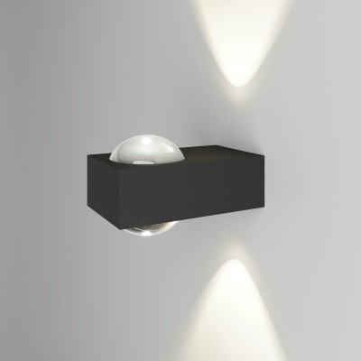 Уличный настенный светильник со светодиодами Elektrostandard Lenses a070458