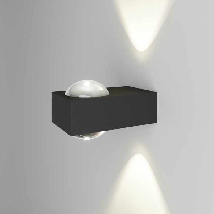 Уличный настенный светильник со светодиодами Elektrostandard Lenses a070458